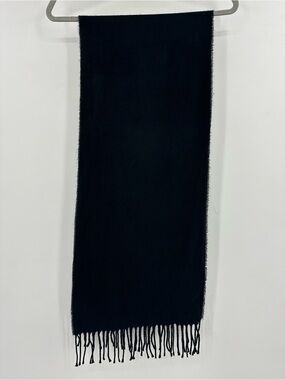Cejon Black Men's Fringed Scarf‎